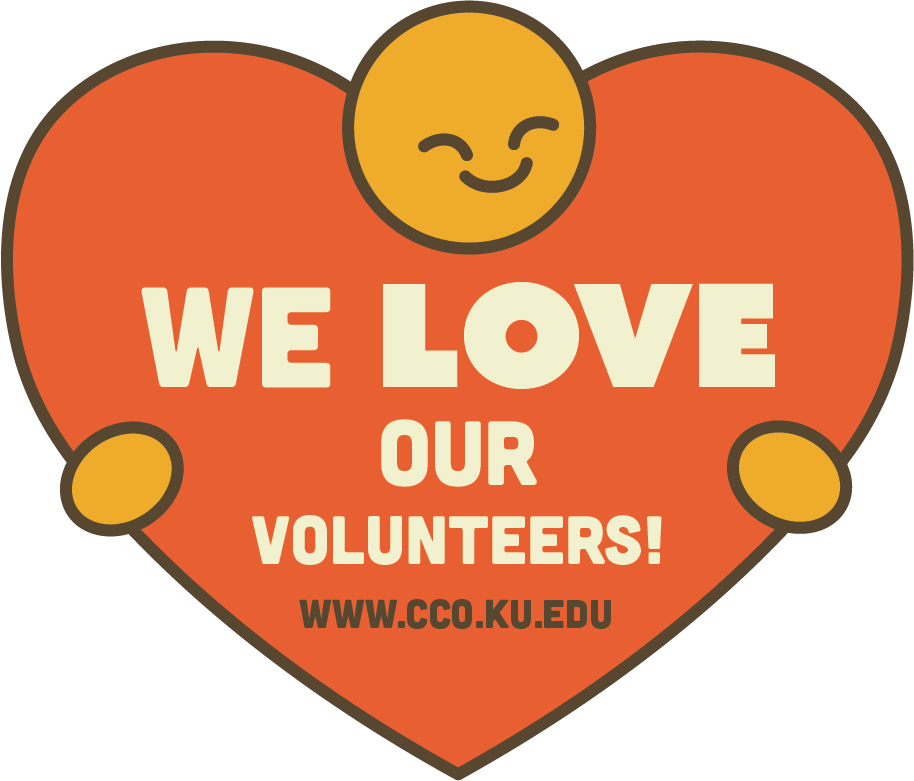 "We Love Our Volunteers Logo"